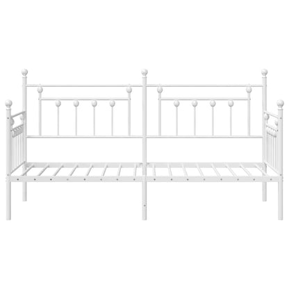Daybed Frame White 75 x 190 cm Steel