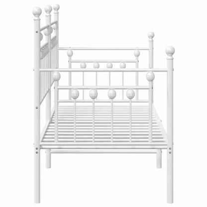 Daybed Frame White 75 x 190 cm Steel