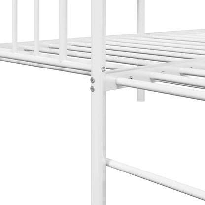 Daybed Frame White 75 x 190 cm Steel