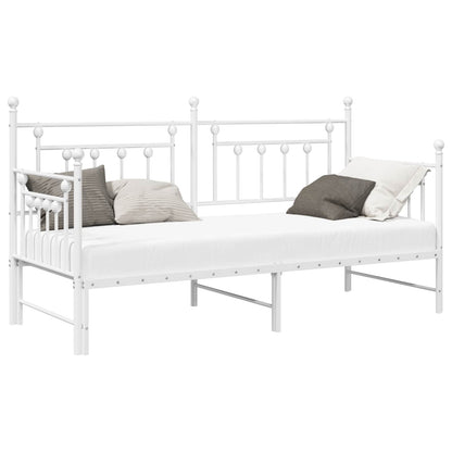Daybed Frame White 75 x 190 cm Steel