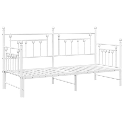 Daybed Frame White 75 x 190 cm Steel