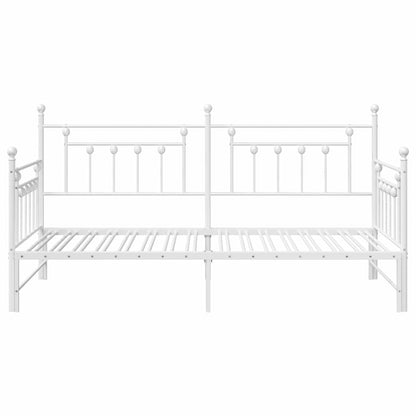 Daybed Frame White 90 x 200 cm Steel