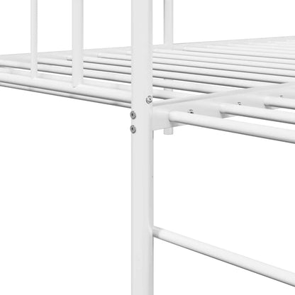 Daybed Frame White 107 x 203 cm Steel