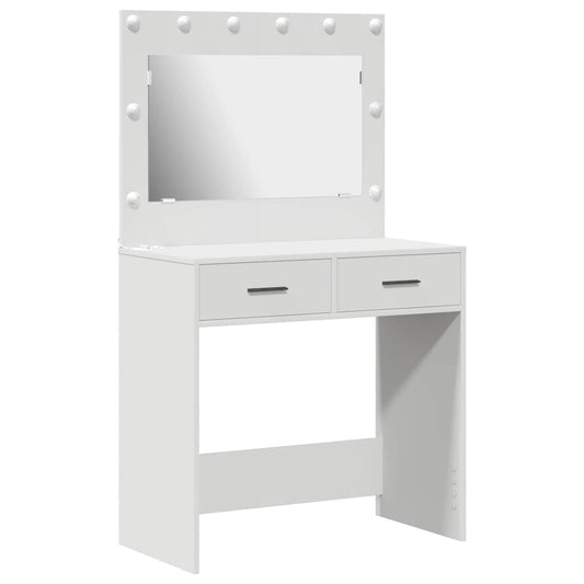 Dressing Table White 78.5 x 41 x 135 cm Engineered Wood