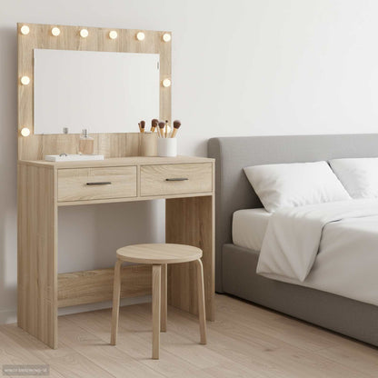 Dressing Table Sonoma Oak 78.5 x 41 x 135 cm Engineered Wood