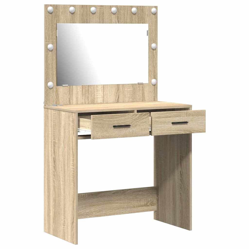 Dressing Table Sonoma Oak 78.5 x 41 x 135 cm Engineered Wood
