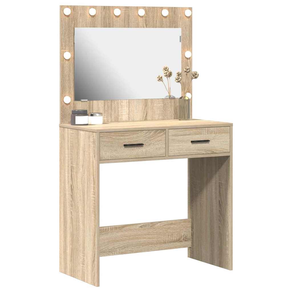 Dressing Table Sonoma Oak 78.5 x 41 x 135 cm Engineered Wood