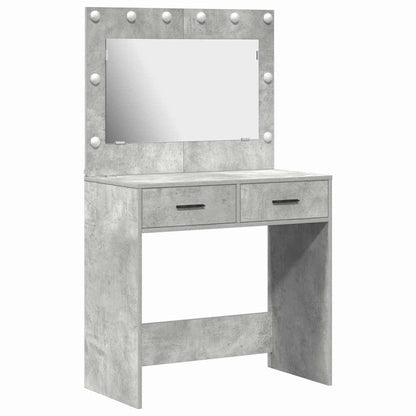 Dressing Table Concrete grey 78.5 x 41 x 135 cm Engineered wood