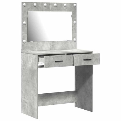 Dressing Table Concrete Grey 78.5 x 41 x 135 cm Engineered Wood