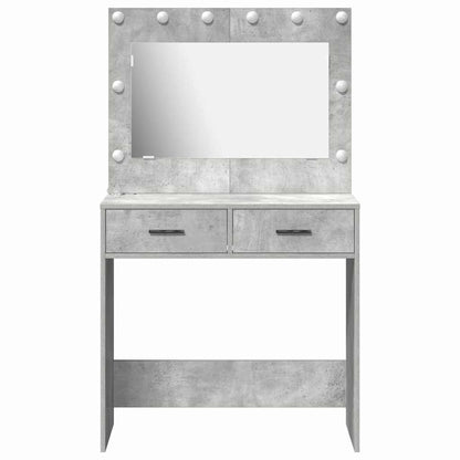 Dressing Table Concrete Grey 78.5 x 41 x 135 cm Engineered Wood