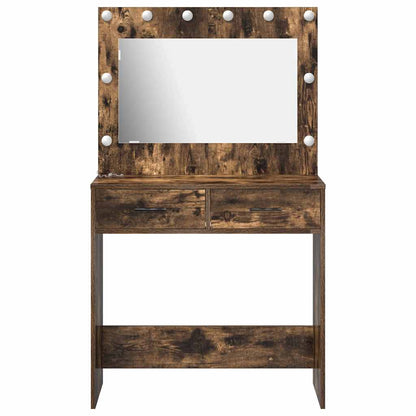 Dressing Table Smoked Oak 78.5 x 41 x 135 cm Engineered Wood