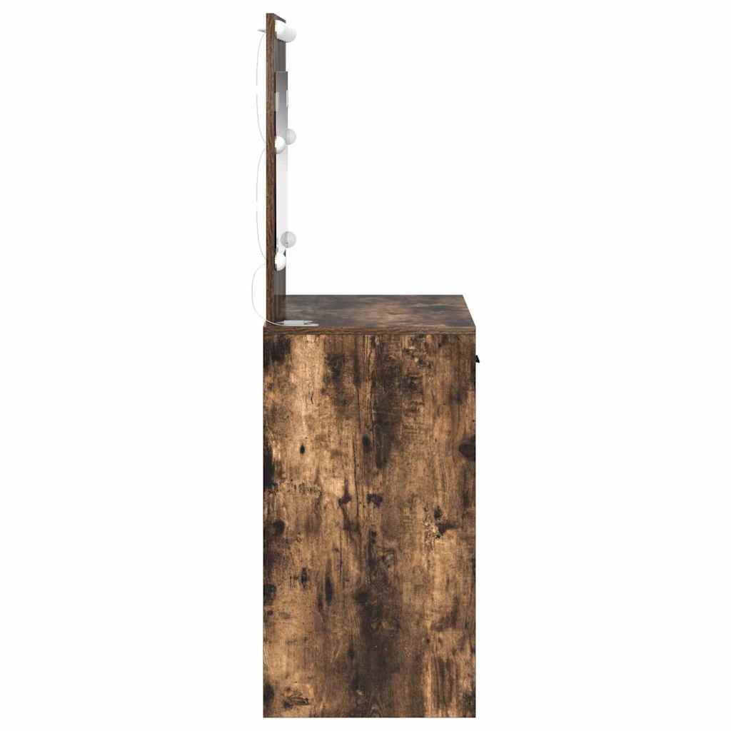 Dressing Table Smoked Oak 78.5 x 41 x 135 cm Engineered Wood
