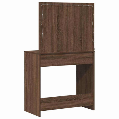 Dressing Table Brown Oak 78.5 x 41 x 135 cm Engineered Wood