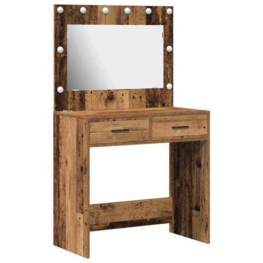 Dressing Table Old Wood 78.5 x 41 x 135 cm Engineered Wood