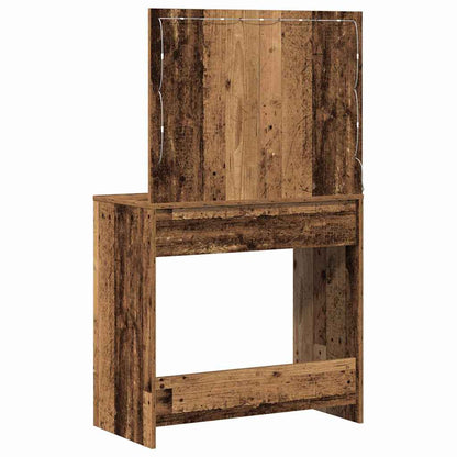Dressing Table Old Wood 78.5 x 41 x 135 cm Engineered Wood