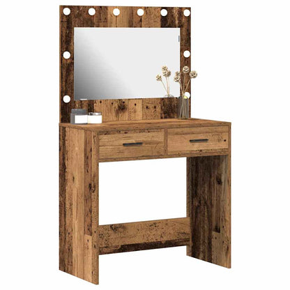 Dressing Table Old Wood 78.5 x 41 x 135 cm Engineered Wood