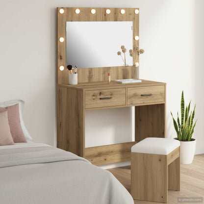 Dressing Table Artisan Oak 78.5 x 41 x 135 cm Engineered Wood