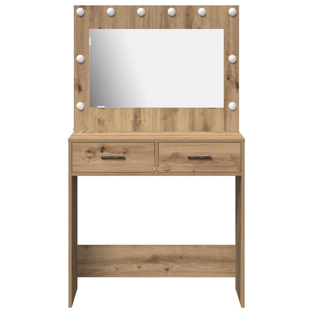 Dressing Table Artisan Oak 78.5 x 41 x 135 cm Engineered Wood