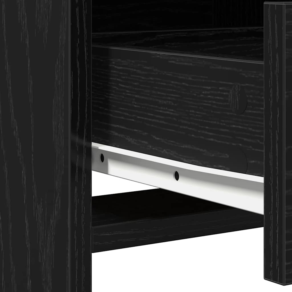 Dressing Table Black Oak 50 x 41 x 135 cm Engineered Wood