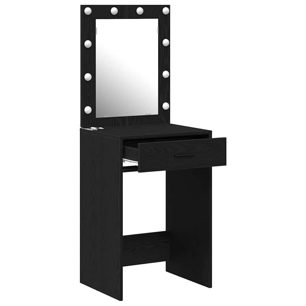 Dressing Table Black Oak 50 x 41 x 135 cm Engineered Wood