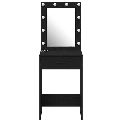 Dressing Table Black Oak 50 x 41 x 135 cm Engineered Wood