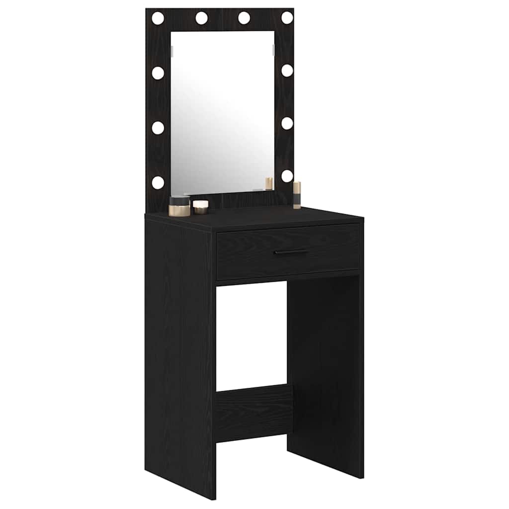 Dressing Table Black Oak 50 x 41 x 135 cm Engineered Wood