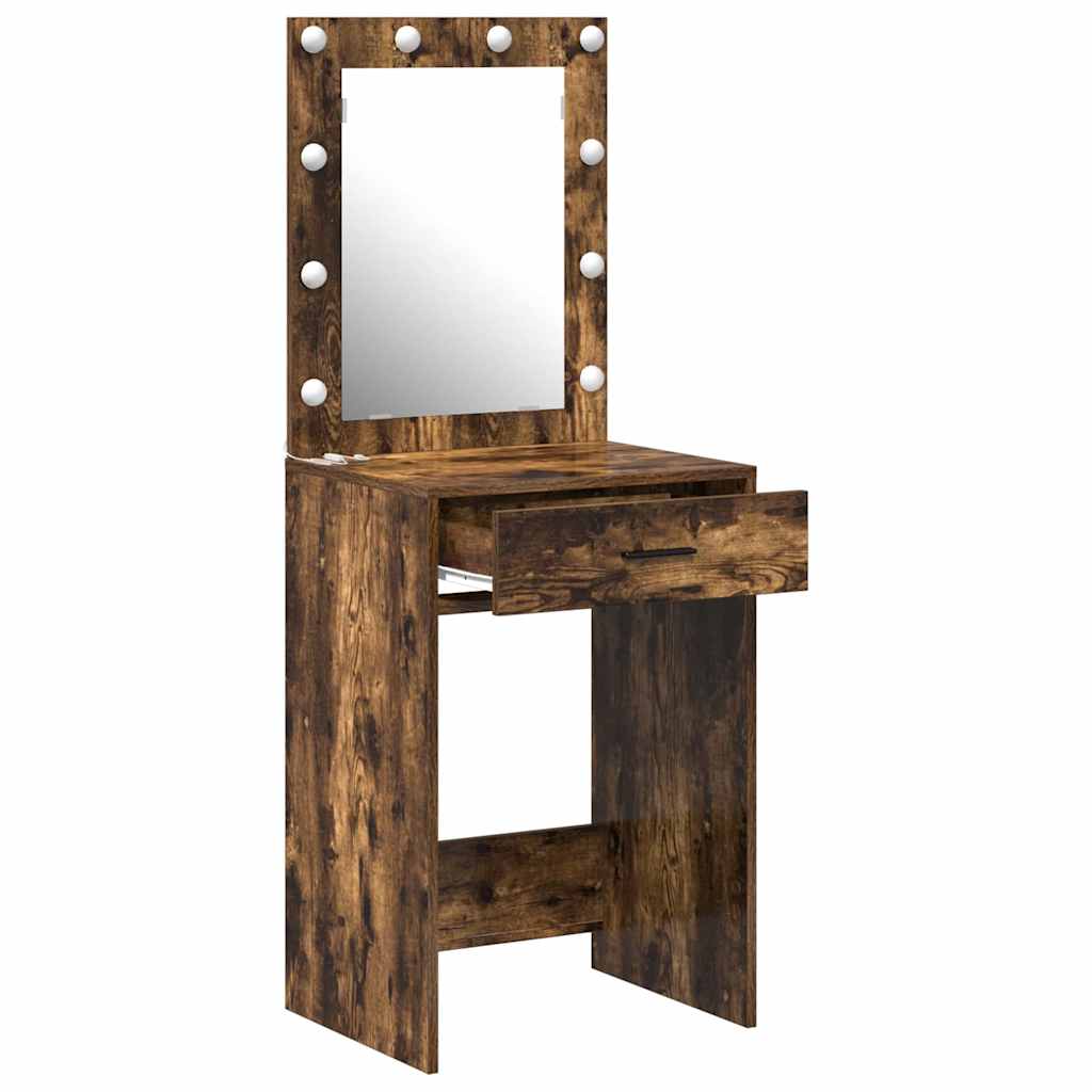 Dressing Table Smoked Oak 50 x 41 x 135 cm Engineered Wood
