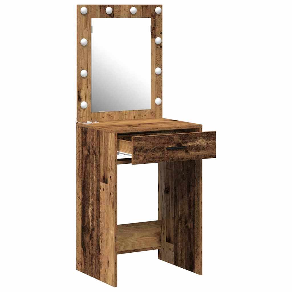 Dressing Table Old Wood 50 x 41 x 135 cm Engineered Wood