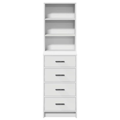 Highboard with Drawer White 40 x 41 x 135 cm Engineered wood