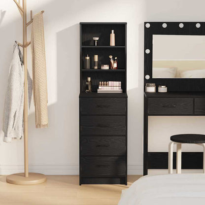 Highboard Black oak 40 x 41 x 135 cm Engineered wood