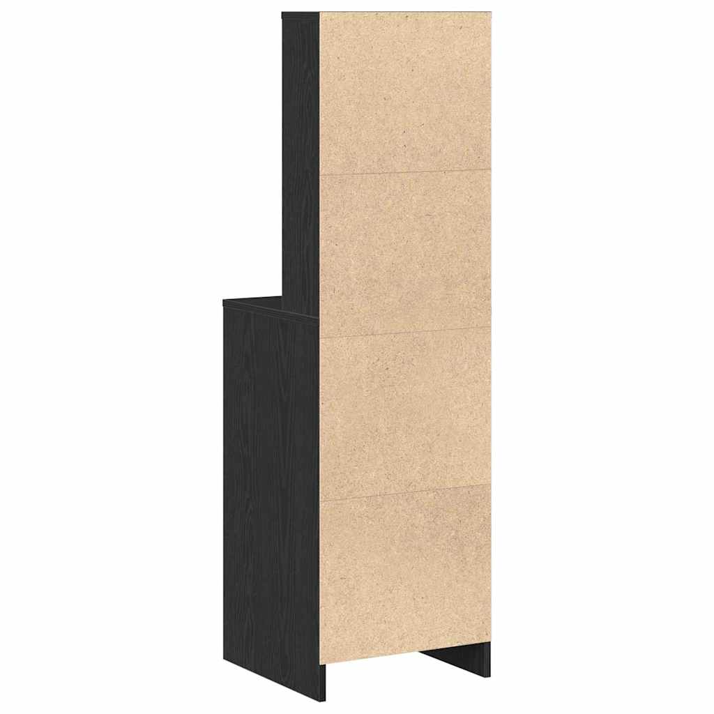 Highboard Black oak 40 x 41 x 135 cm Engineered wood