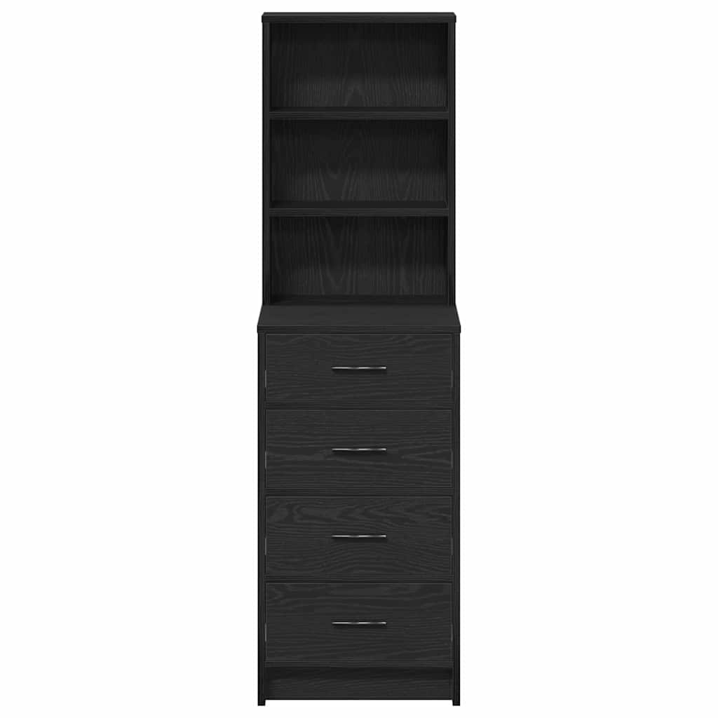 Highboard Black oak 40 x 41 x 135 cm Engineered wood