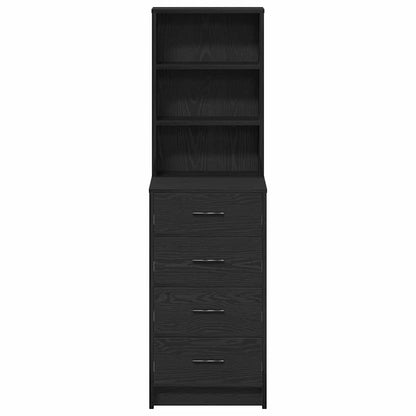 Highboard Black oak 40 x 41 x 135 cm Engineered wood