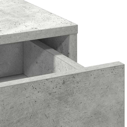 Highboard Concrete grey 40 x 41 x 135 cm Engineered Wood