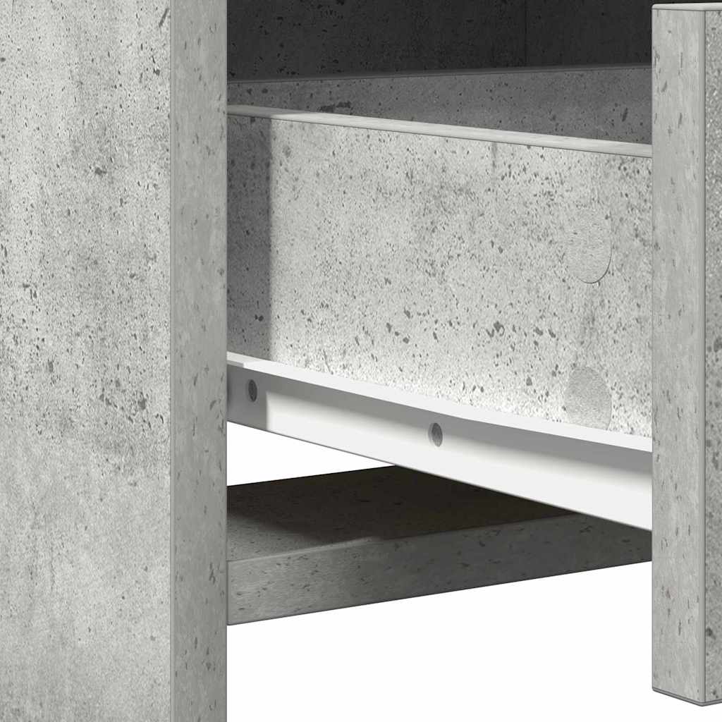 Highboard Concrete grey 40 x 41 x 135 cm Engineered Wood
