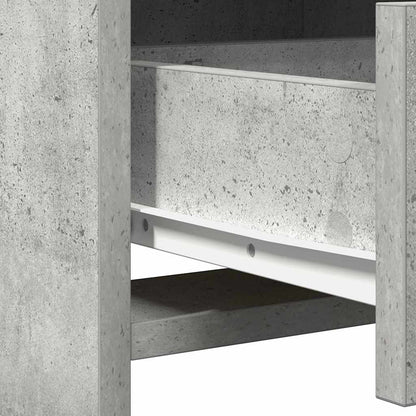Highboard Concrete grey 40 x 41 x 135 cm Engineered Wood