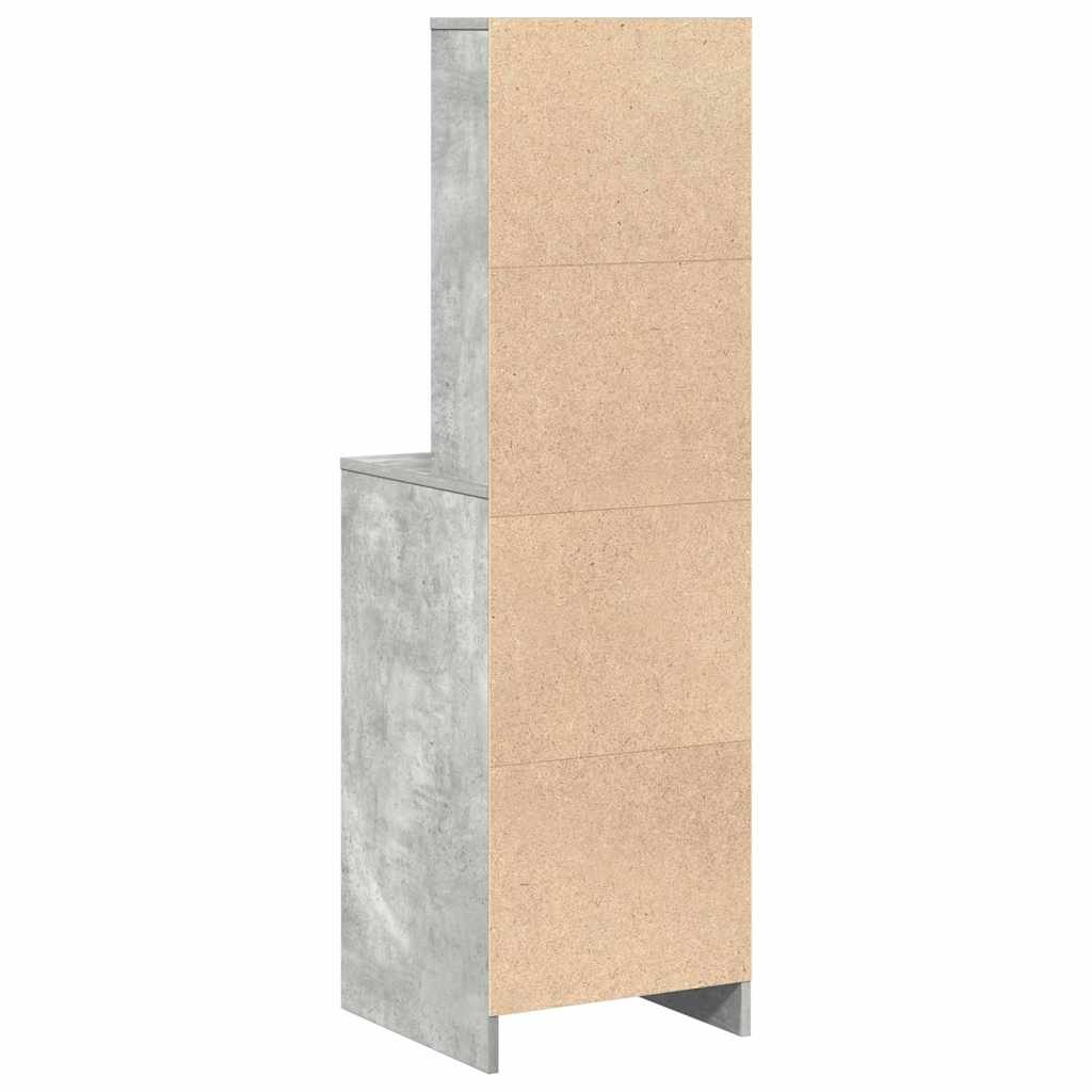 Highboard Concrete grey 40 x 41 x 135 cm Engineered Wood