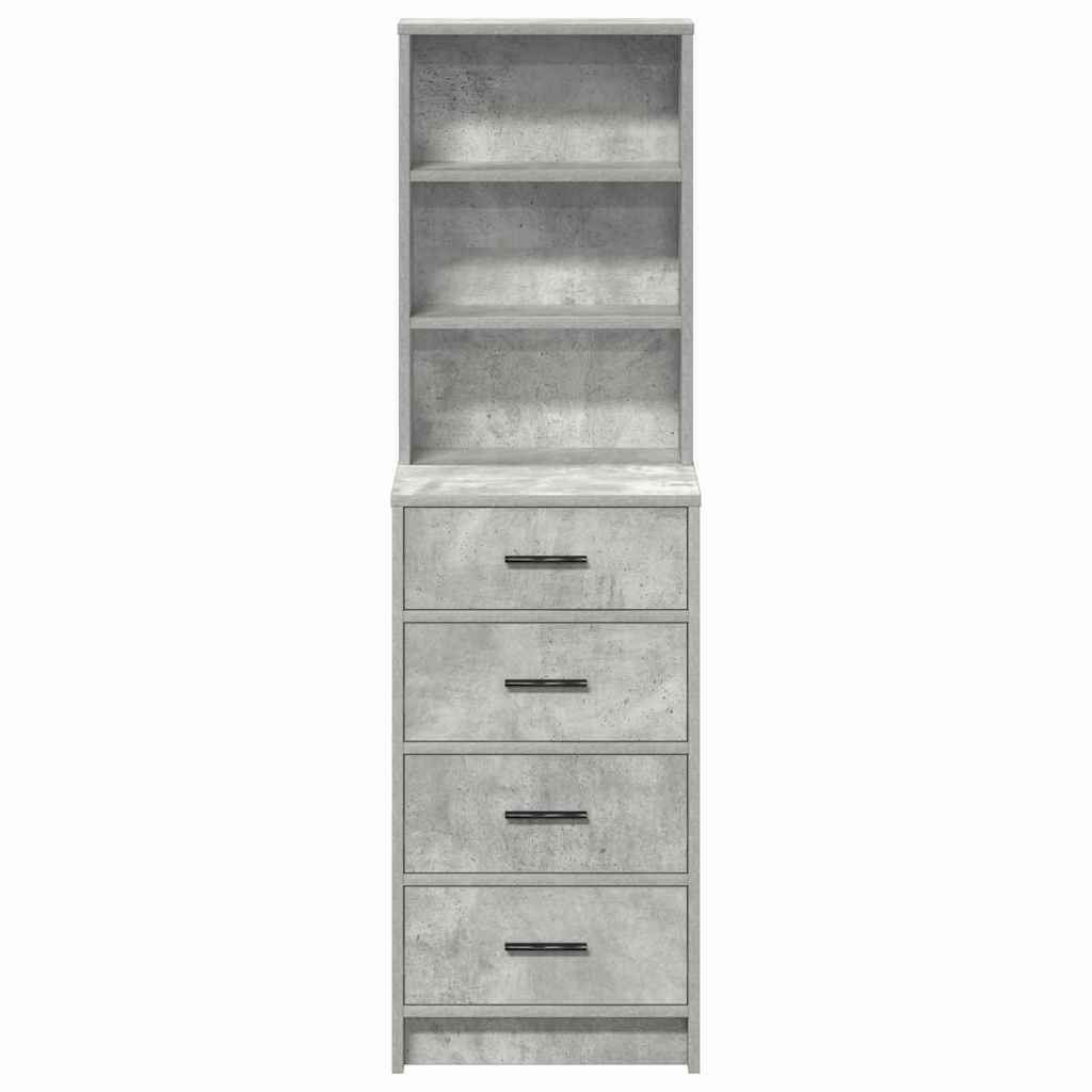 Highboard Concrete grey 40 x 41 x 135 cm Engineered Wood