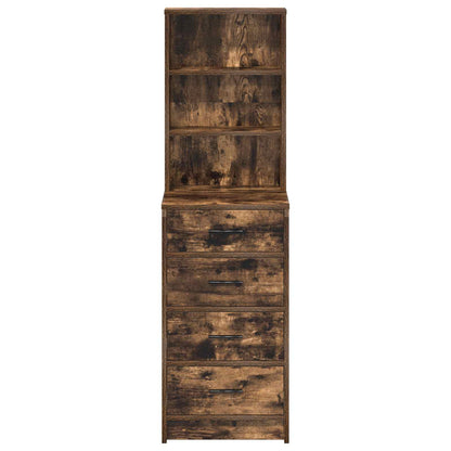 Highboard Smoked oak 40 x 41 x 135 cm Engineered wood