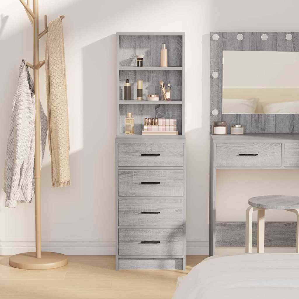 Highboard Grey sonoma 40 x 41 x 135 cm Engineered wood