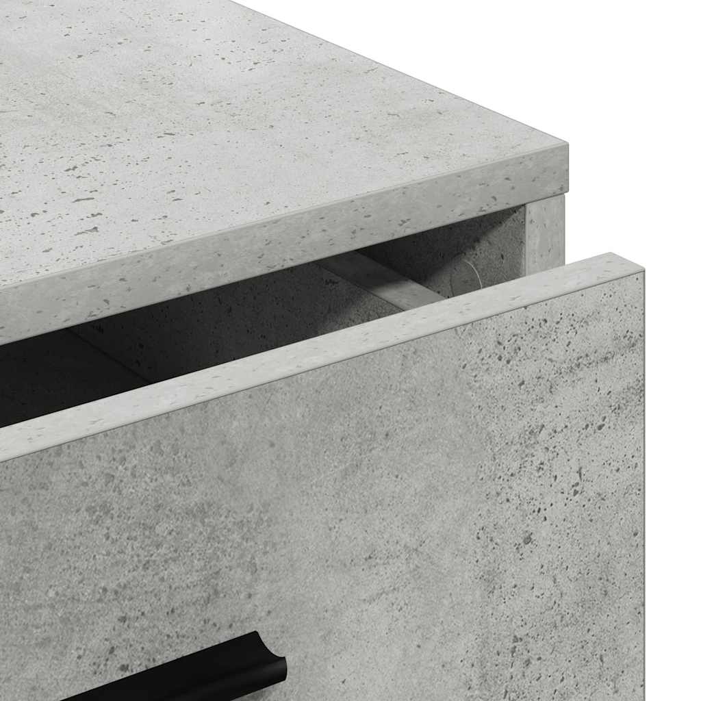 Sideboard Concrete grey 40 x 41 x 75 cm Engineered wood