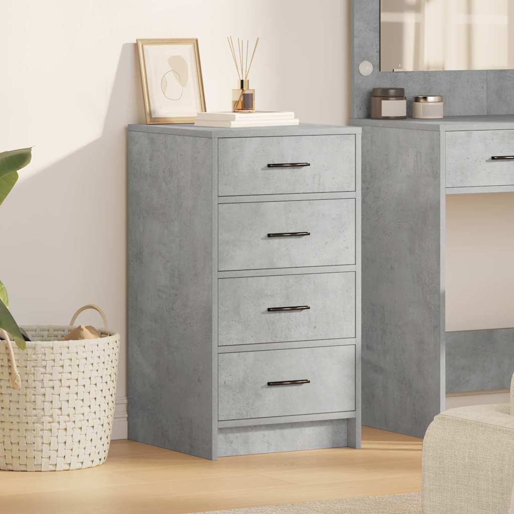 Sideboard Concrete grey 40 x 41 x 75 cm Engineered wood