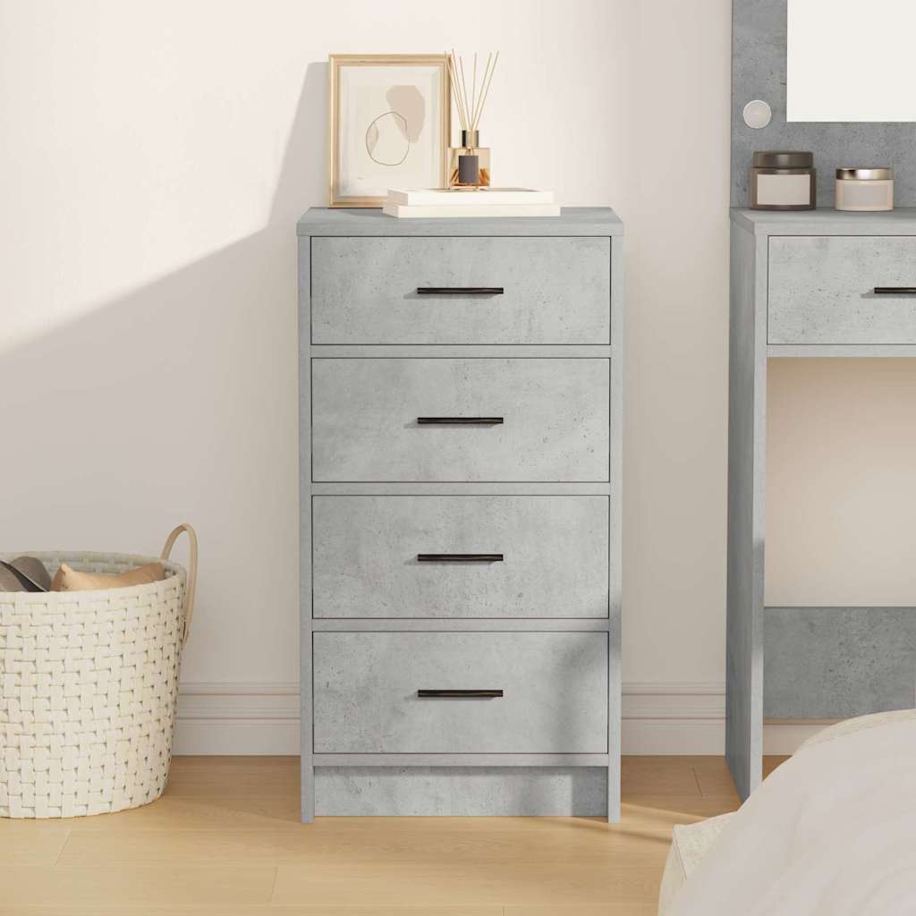 Sideboard Concrete grey 40 x 41 x 75 cm Engineered wood