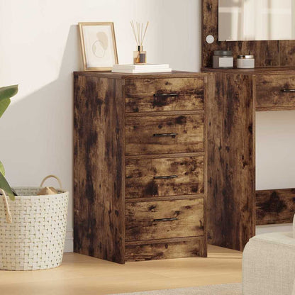 Sideboard Smoked oak 40 x 41 x 75 cm Engineered wood