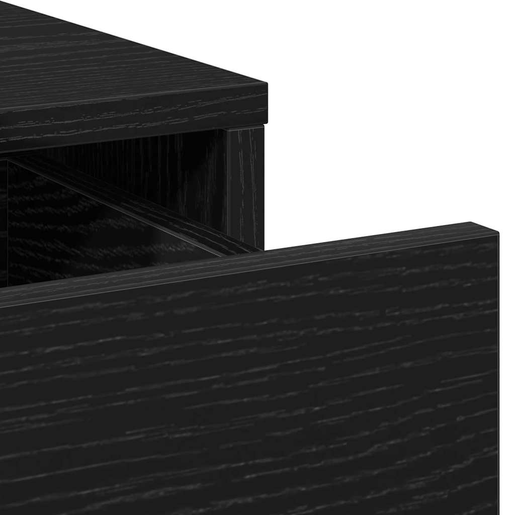 Sideboard Black Oak 40 x 40.5 x 75 cm Engineered wood