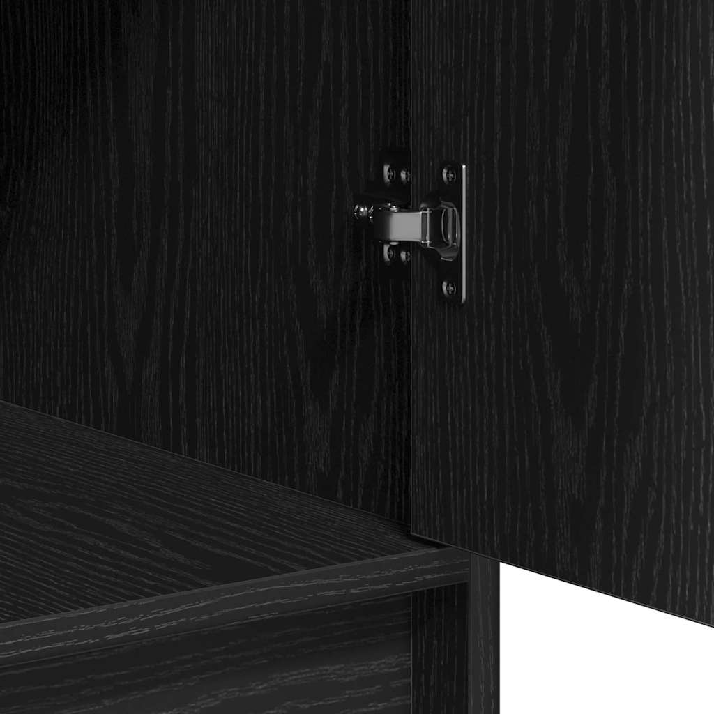 Sideboard Black Oak 40 x 40.5 x 75 cm Engineered wood