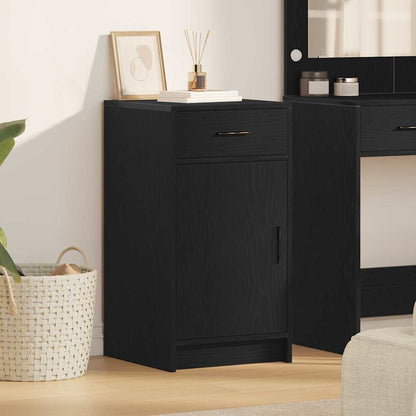 Sideboard Black Oak 40 x 40.5 x 75 cm Engineered wood