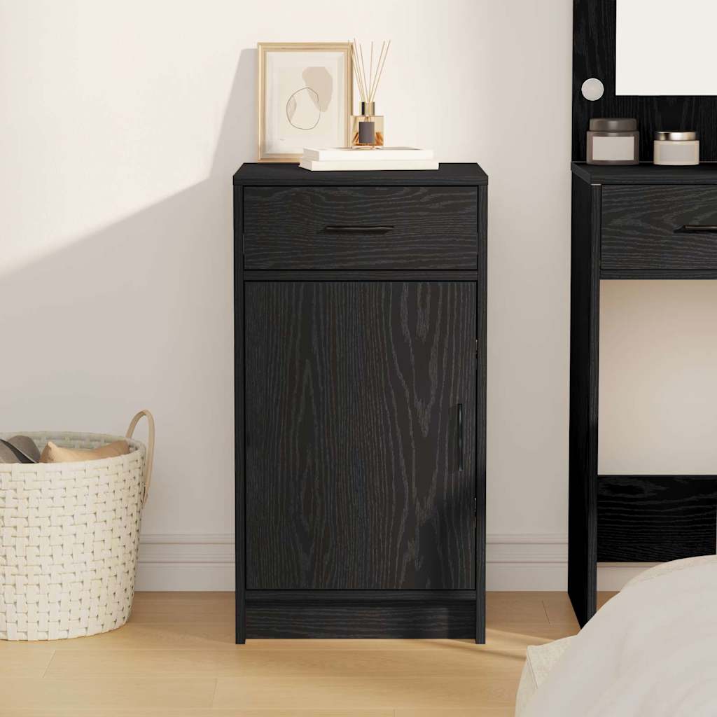Sideboard Black Oak 40 x 40.5 x 75 cm Engineered wood
