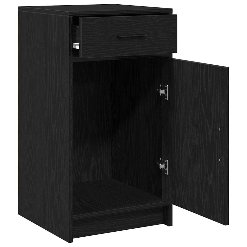 Sideboard Black Oak 40 x 40.5 x 75 cm Engineered wood