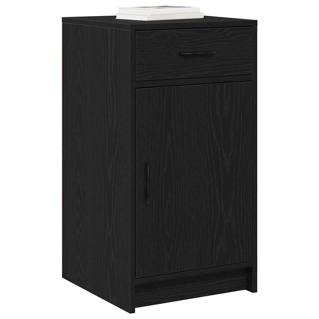 Sideboard Black Oak 40 x 40.5 x 75 cm Engineered wood